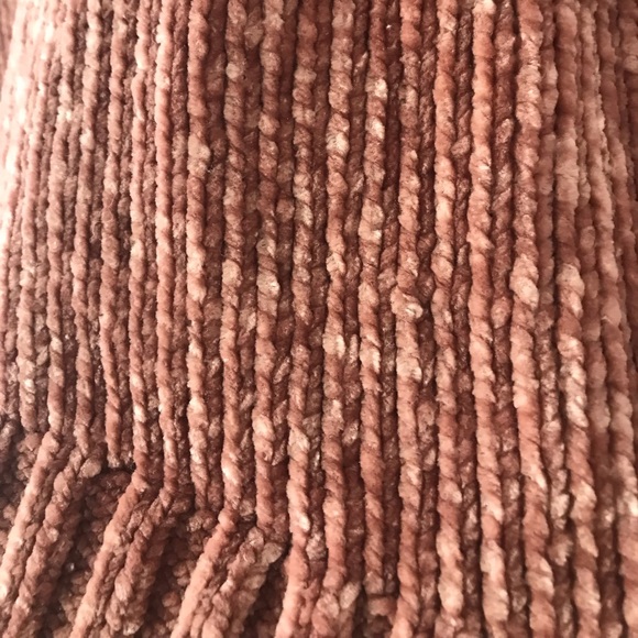 Salmon Pink Chenille Sweater Soft & Warm Orvis Brand Size Small - Picture 5 of 8